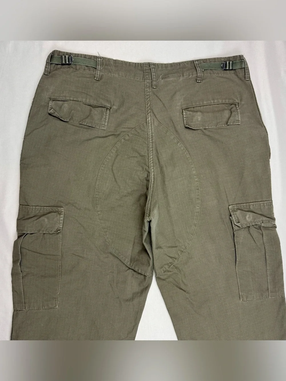 Vtg Camo Distributors Mens Combat Trousers BDU Pants Large x 28 Olive Green A8